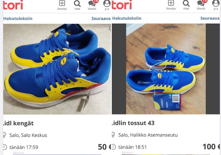 Lidl tuo ulkomailla hitiksi nousseet katulenkkarit myyntiin Suomessa: ”Näistä kengistä on pöhisty paljon”